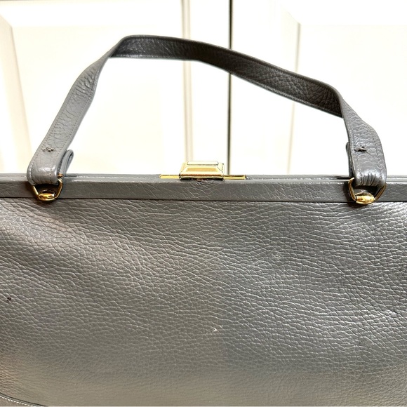 Vintage Merit New York Leather Gray Bag - Picture 3 of 16